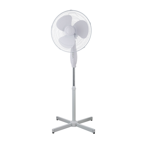 Ocean Electric X Base White Pedestal Fan 3 Speed 16 Inch - ETL