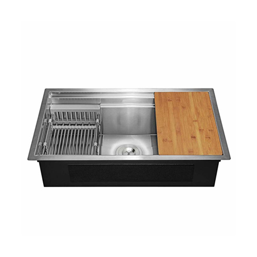 30" Undermount 16 Gauge Stainless Steel Single Bowl Kitchen Bar Sink